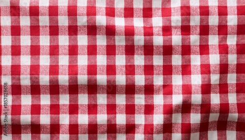 red gingham tablecloth seamless pattern background