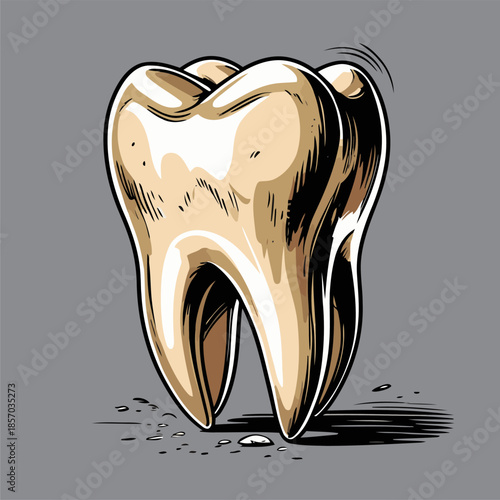 vector image of a human tooth