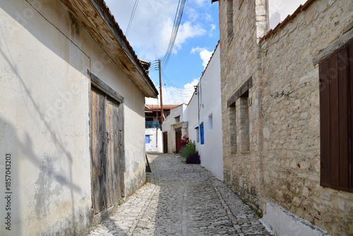 A street in the traditional village of Lania in Cyprus