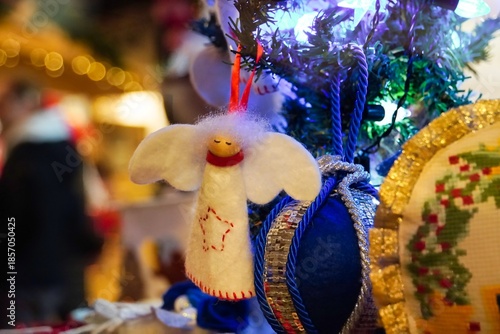 christmas decorations on the street