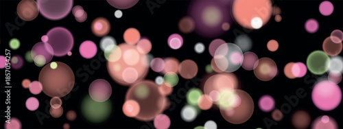 Abstract color shining bokeh isolated on transparent background. Lights and sparks glitter glowing effect. Lens flare Christmas or New Year holiday card.