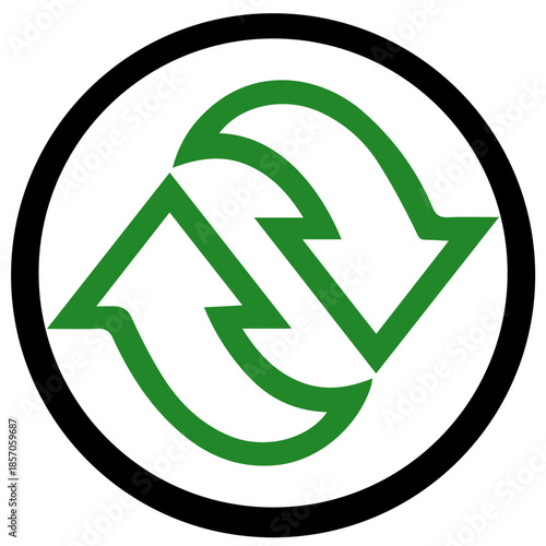 Free Download Recycle Symbol – Green Circular Arrows Recycling Vector2 - GFXLoad