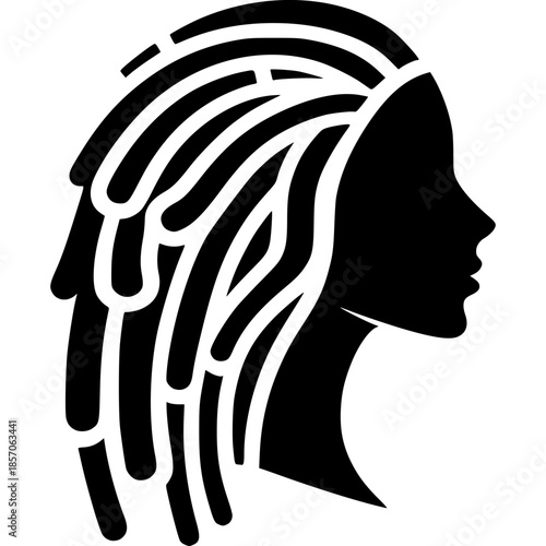 Dreadlocks Icon Vector