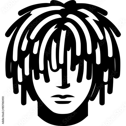 Dreadlocks Icon Vector