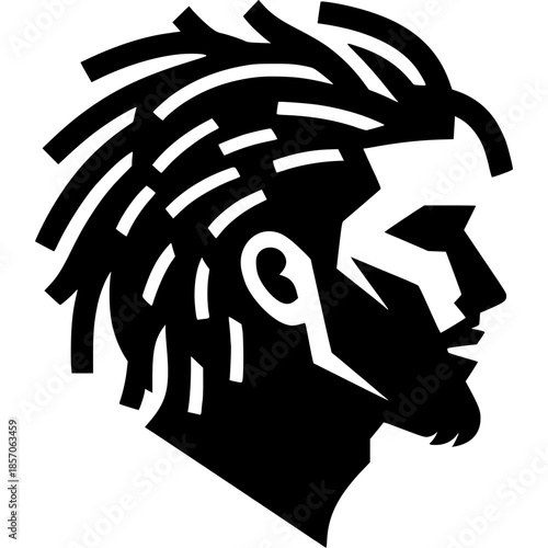 Dreadlocks Icon Vector