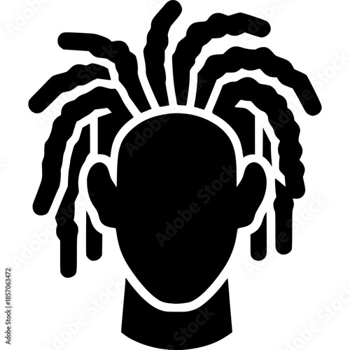 Dreadlocks Icon Vector