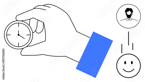 Time management concept. Effective time management enhances productivity and simplifies workflows. Time management tools and techniques for personal success, teamwork, and efficiency. Great