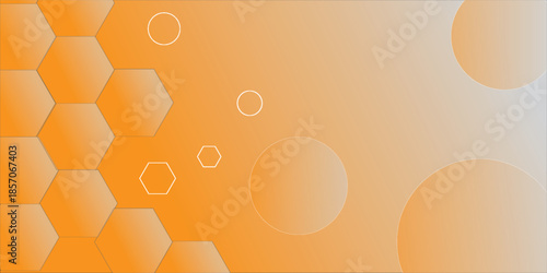 hexagon  orange wallpaper and background. honey comb vector
