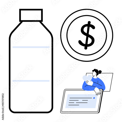 Online shopping. digital purchases, product , and mobile payment. Online shopping integrates technology and e-commerce. Great for retail, e-commerce, finance, digital technology convenience