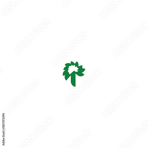 Modern Tree Sapling Logo Design for Reforestation and Environmental