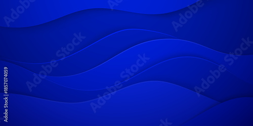 Dark blue background with wavy lines and subtle gradient effects, creating a sense of depth and movement.
