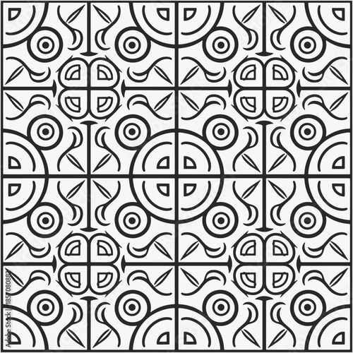 Seamless pattern trend design on a crisp white background.