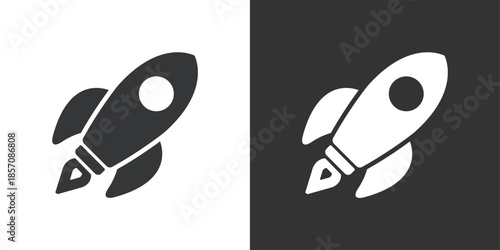 Rapid Launch icon. Solid glyph series icon