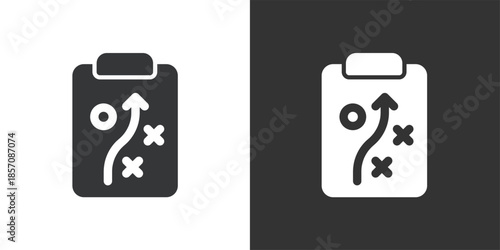 Planning Strategy icon. Solid glyph series icon