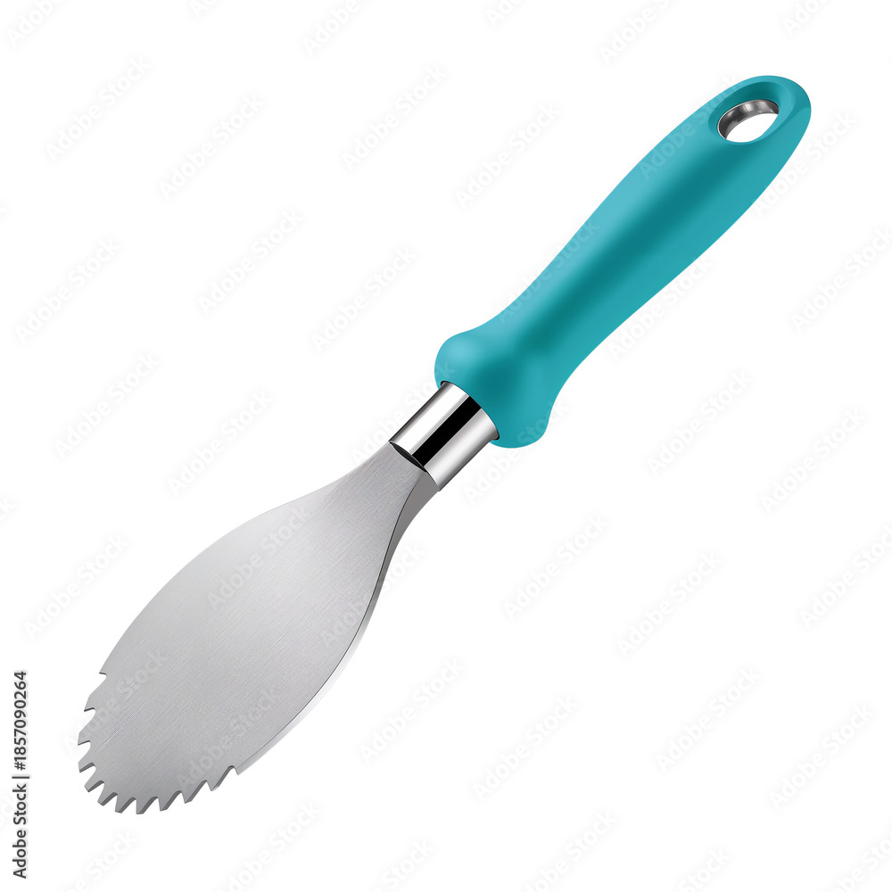 Fototapeta premium Citrus Zester Tool with Turquoise Handle - Kitchen Utensil for Zesting Fruit