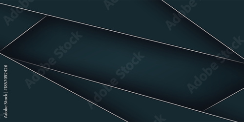 Dark blue and gold vector abstract background overlap layer.