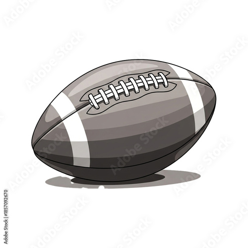 Illustrated American Football A Detailed Vector Graphic Depicting the Classic Sport Equipment