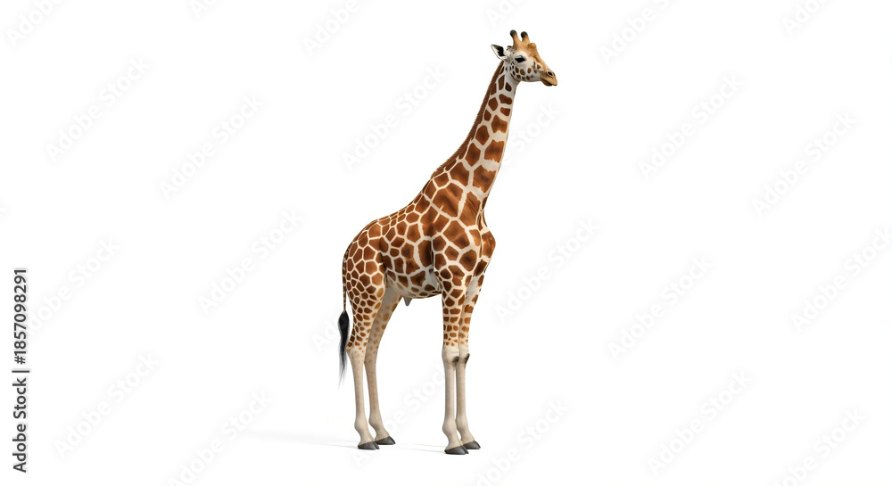 Obraz premium giraffe isolated on white