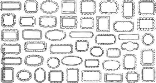 Vintage ornate frames for photos and illustrations