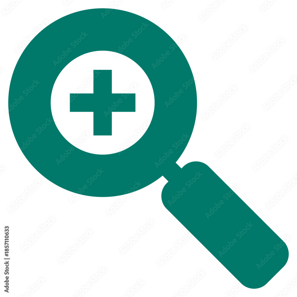 Fototapeta premium Flat Colored Zoom In Icon Set in Outline and Solid Style for Interface Navigation