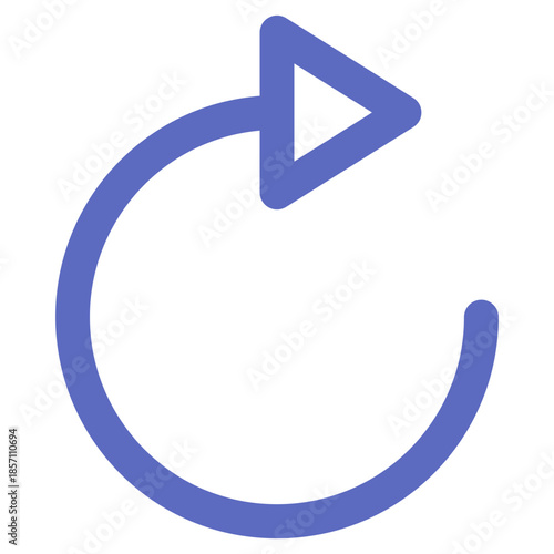 Free Download Flat Colored Redo Icon for Navigation and Interface Design - GFXLoad