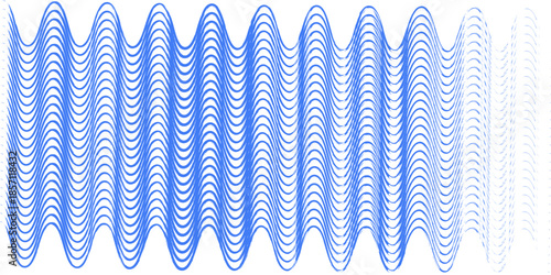 composition of repeating curved lines to create a certain effect with blue gradient as background inspiration for visual communication design