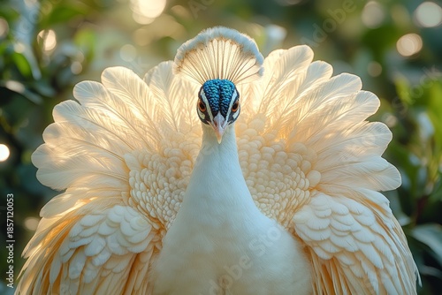 Majestic White Peacock  Feathers  Bird  Wildlife  Nature