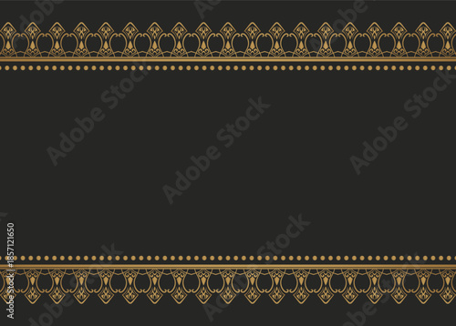 vintage gold border ornamental pattern
