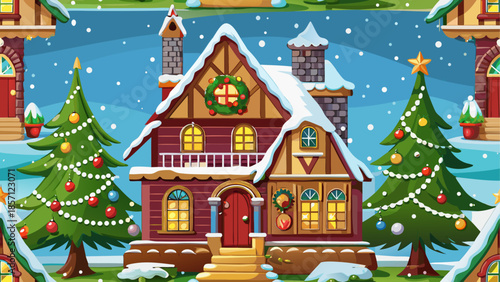 Charming cottage in winter wonderland