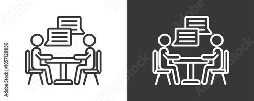 Communication Icon Set Vector Collection Isolated In Black And White