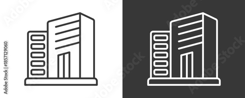Office Icon Set Vector Collection Isolated In Black And White