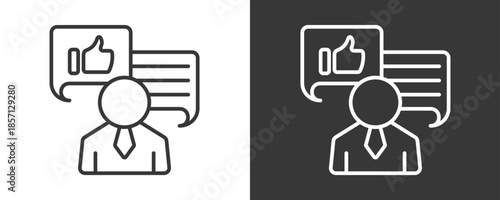 Feedback Icon Set Vector Collection Isolated In Black And White