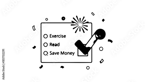 Abstract vector illustration of musical symbols on a modern music background