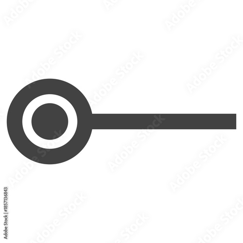 Flat Colored Toggle Off Icon for Status and Activation