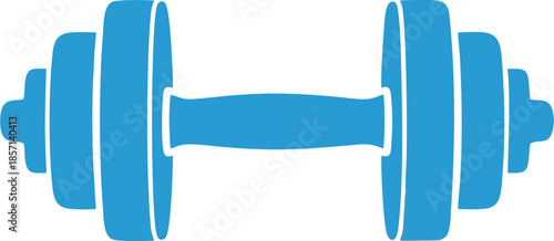 vector image of a dumbbell medical device