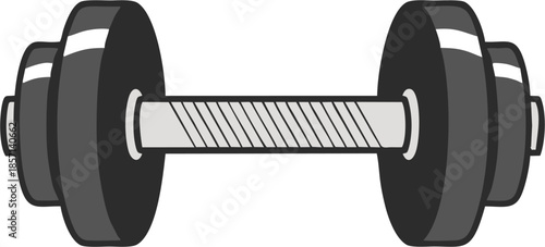 vector image of a dumbbell medical device