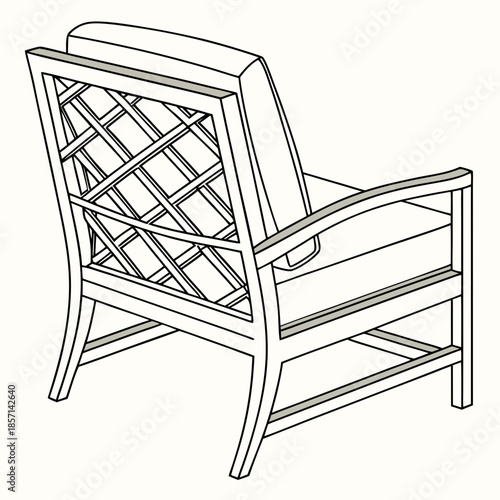 Modern outdoor lounge chair