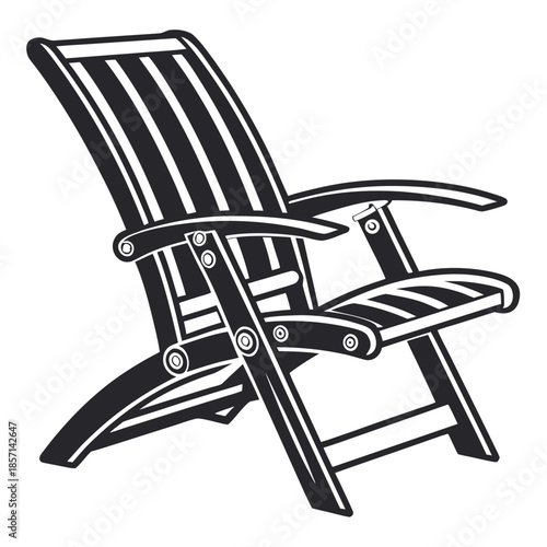 Folding chair with metal frame