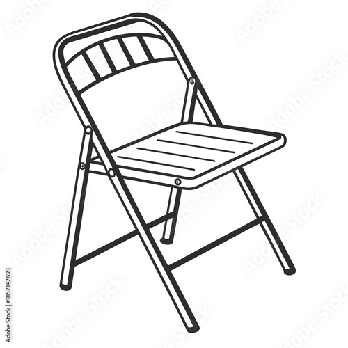 Foldable metal chair