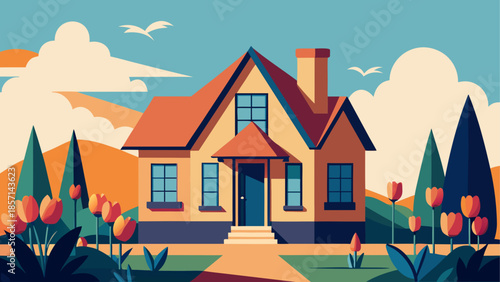 Charming house in a picturesque garden