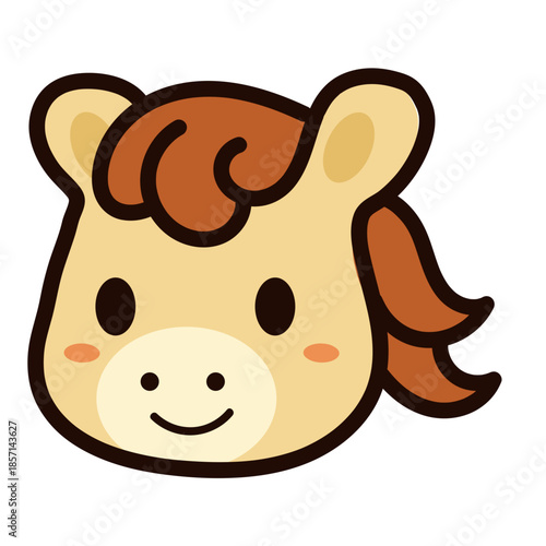 horse mascot head, zodiac horse, year of the horse, lunar new year mascot, chinese new year character