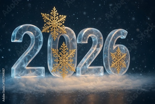 Winter 2025/2026 Wallpaper - Frohes Neues Jahr 2026 Design 