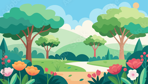 Serene forest pathway