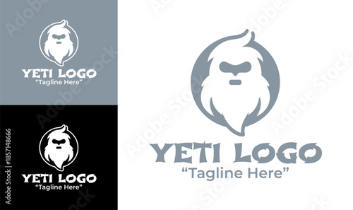 Yeti Logo Modern Minimalist Fantasy Branding