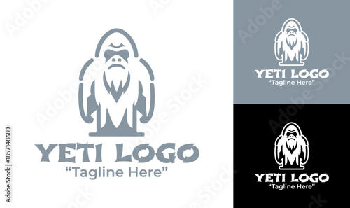 Yeti Logo Modern Minimalist Myth Branding