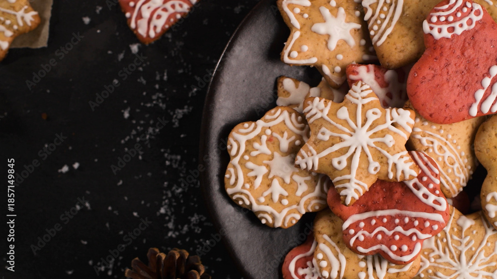 Fototapeta premium Baked Christmas cookies