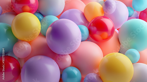 colorful balloons background
