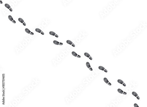 足跡のイラスト素材 歩いた軌跡や成長のイメージ背景