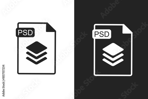 Psd file icon data document