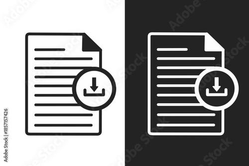 Download Document Icon design element.